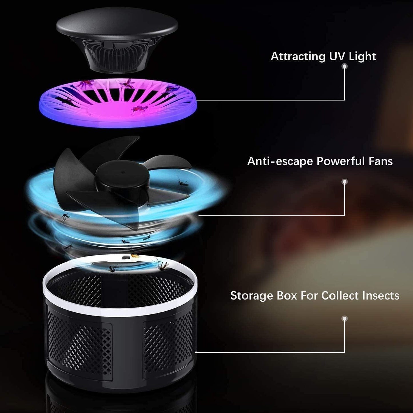 Sleep Bite-Free: Powerful Electric Mosquito & Insect Killer Lamp