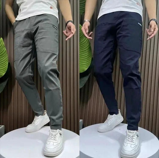 Double Style, Double Comfort: Men's Casual Joggers Pack of 2