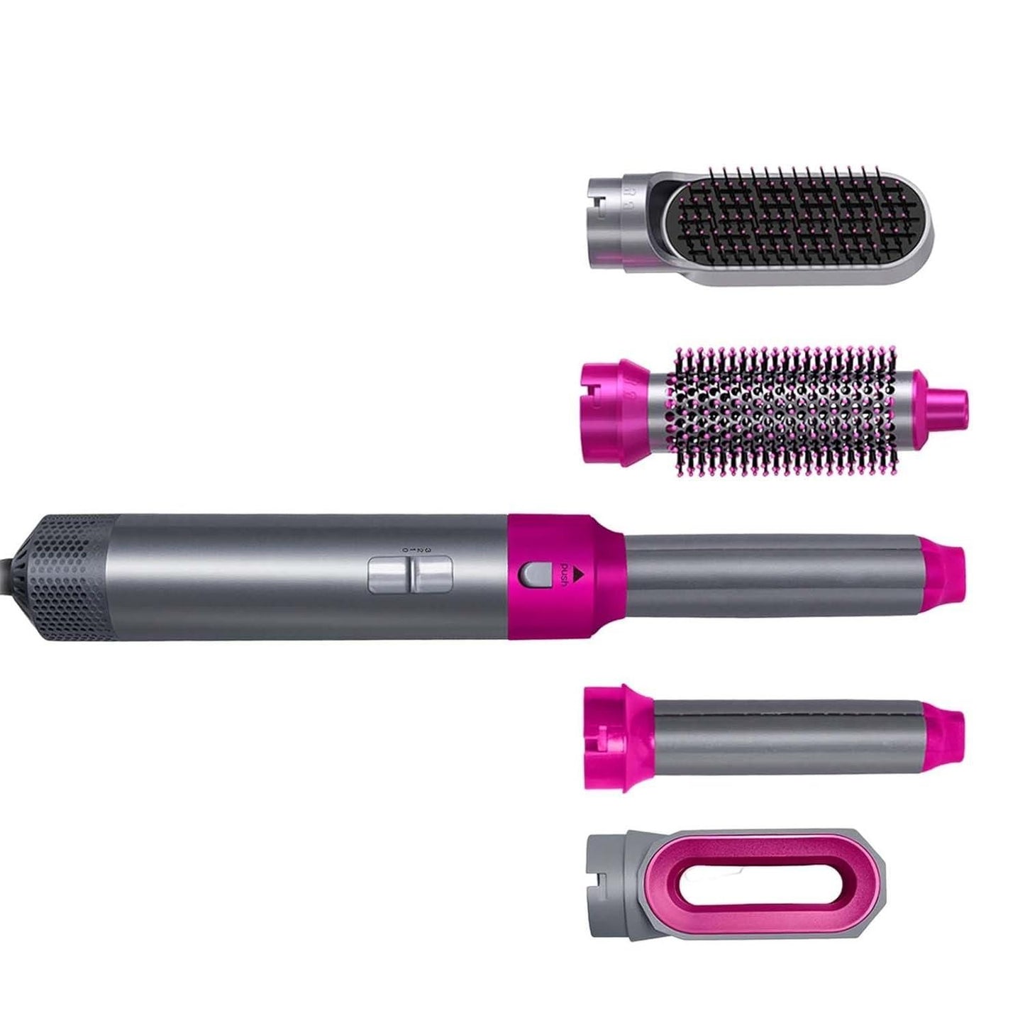 Salon-Style Perfection with the 5-in-1 Hot Air Brush & Dryer Combo