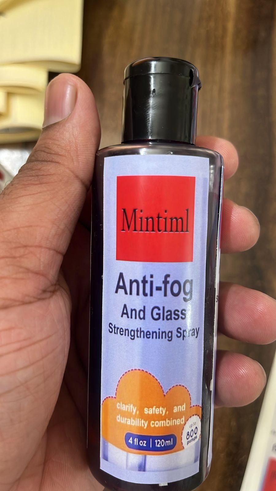 Stay Fog-Free: Mintiml Anti-Fog & Glass Strengthening Spray - 120ML (Pack of 2)